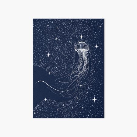 starry jellyfish Art Board Print