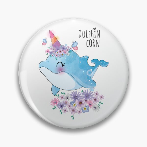 Item preview, cute dolphin unicorn, dolphin corn, dolphin unicorn character designed and sold by GreyStanzione1.
