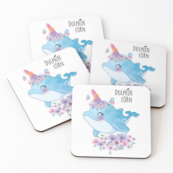 Item preview, cute dolphin unicorn, dolphin corn, dolphin unicorn character designed and sold by GreyStanzione1.