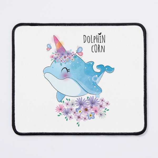 Item preview, cute dolphin unicorn, dolphin corn, dolphin unicorn character designed and sold by GreyStanzione1.
