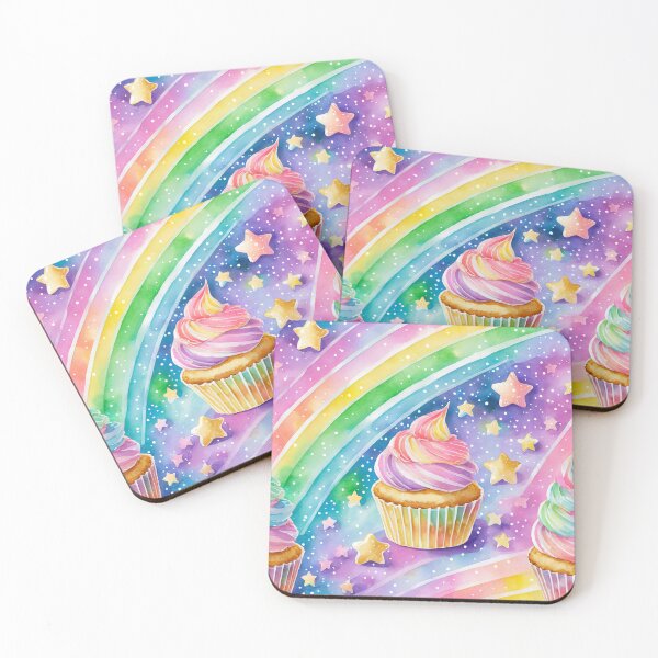 Item preview, Rainbow Space Cupcakes designed and sold by craftyvixenart.