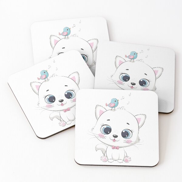 Item preview, cute baby cat with bird, bird on baby cat head, cute cat portrait with bird designed and sold by GreyStanzione1.