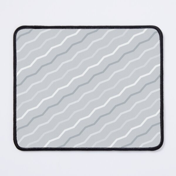 Item preview, Gray Diagonal Zigzag Waveforms Wavy Lines Stripes Illustration Groovy Parallel Minimal Retro Pattern designed and sold by PenguinForests.