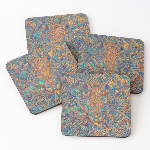Item preview, Colorful art pattern - Shades of blue and yellow  designed and sold by ShabayekShop.