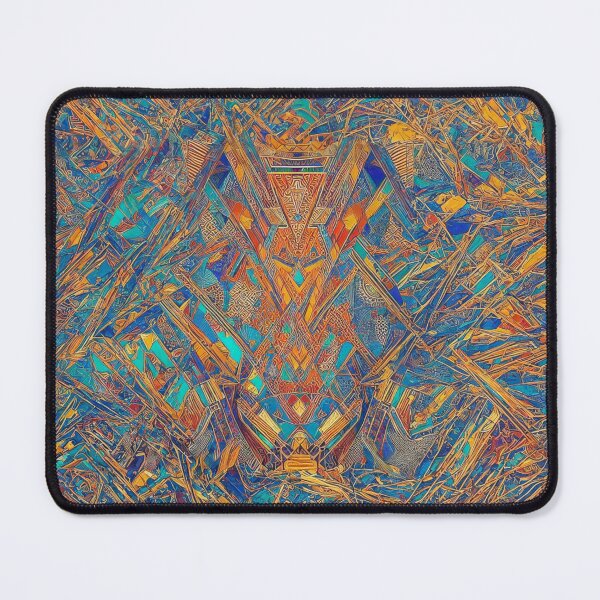 Item preview, Colorful art pattern - Shades of blue and yellow designed and sold by ShabayekShop.