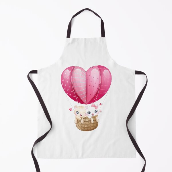 Item preview, cat flying with air balloon, couple cat flying in air balloon, cats in air balloon on Valentine Day designed and sold by GreyStanzione1.