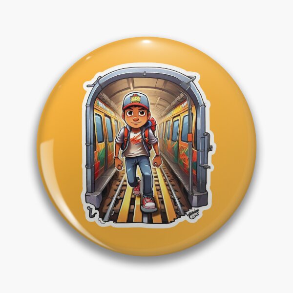 Retro Badge Subway Surfers Jake - Subway Surfers - Pin