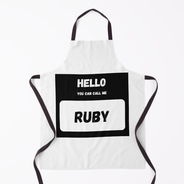 Item preview, Hello you can call me RUBY Stylish Black Letter Edition designed and sold by IssaraStudio.