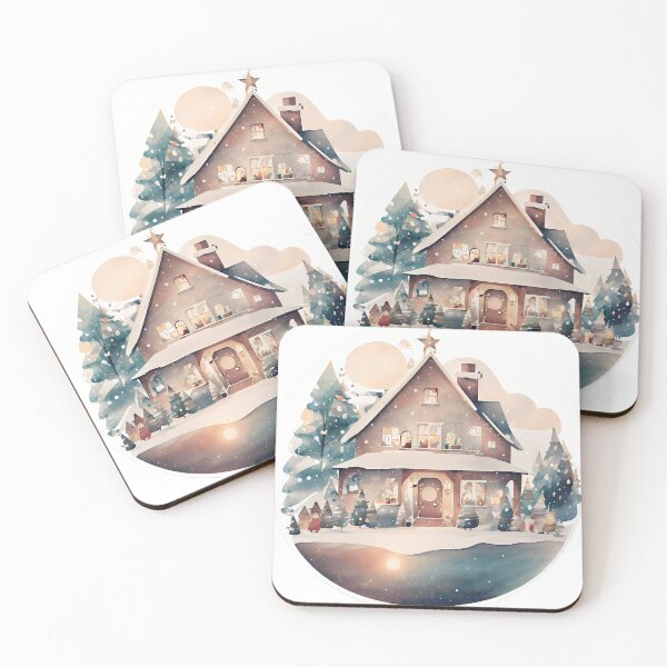 Item preview, a home in winter snow designed and sold by wplamkung.