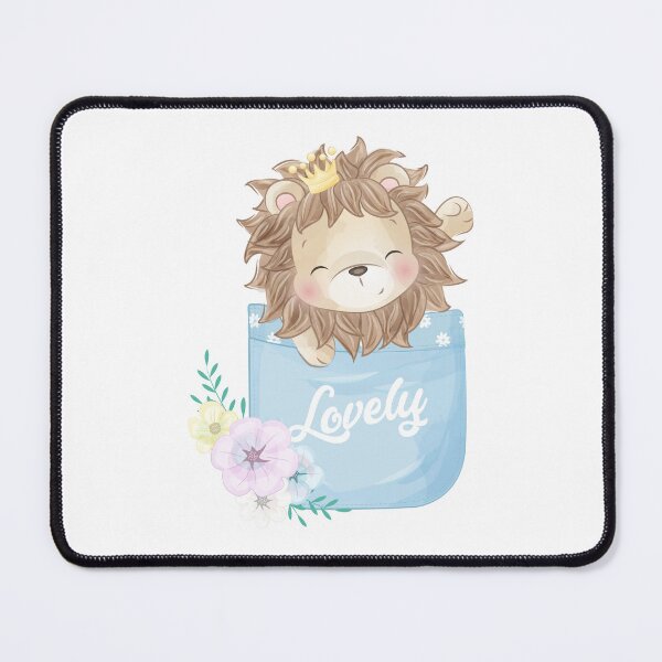 Item preview, cute lion cartoon in lovely box, cute cartoon head portrait, cute lion in box designed and sold by GreyStanzione1.