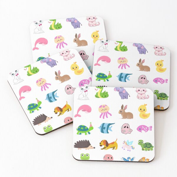 Item preview, large cut animals stickers designed and sold by Cuteanimecorner.