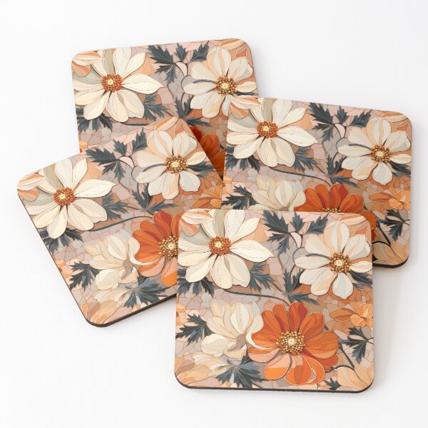 Item preview, Cosmos Mosaic Orange designed and sold by Mindterest.