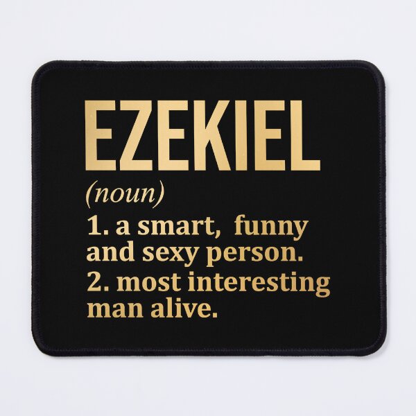 Item preview, Ezekiel Name Definition in Gold designed and sold by XCIV.