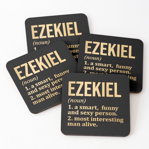 Item preview, Ezekiel Name Definition in Gold designed and sold by XCIV.