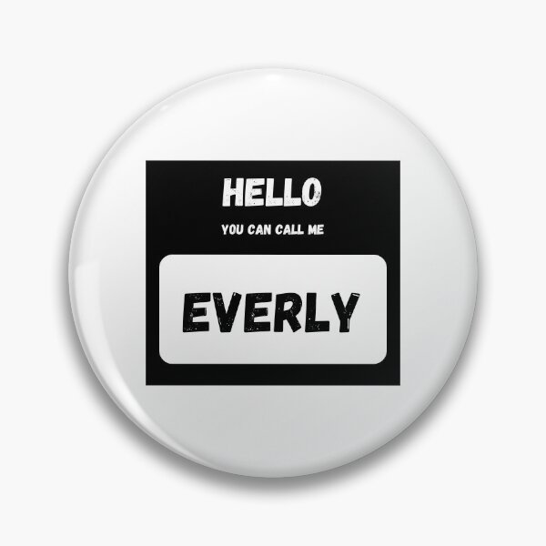 Item preview, Hello you can call me EVERLY Stylish Black Letter Edition designed and sold by IssaraStudio.