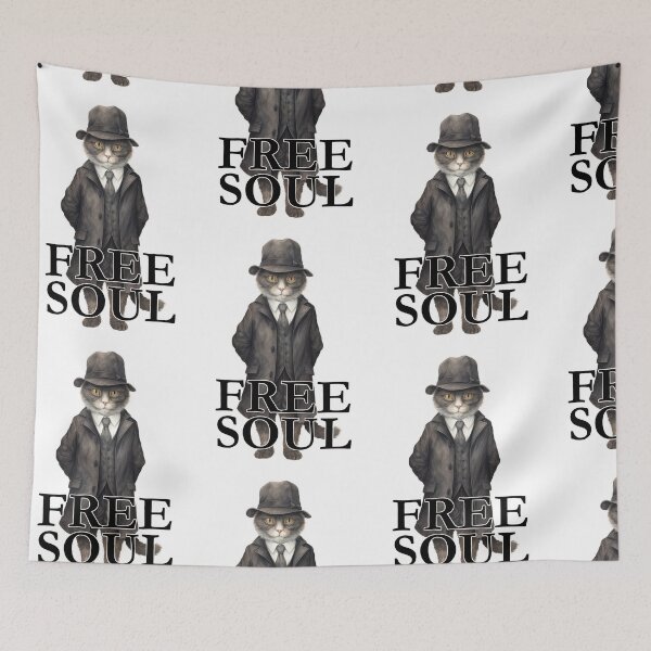 Item preview, Preppy cat with coat and hat, dark academia designed and sold by Mauswohn.