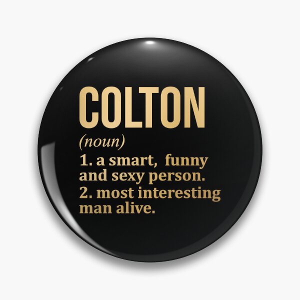 Item preview, Colton Name Definition in Gold designed and sold by XCIV.