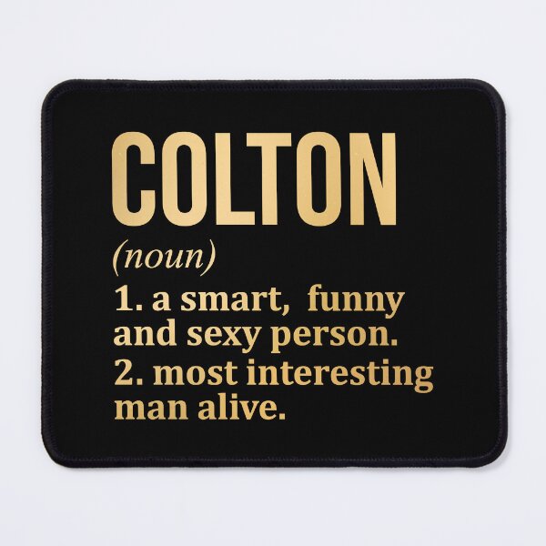 Item preview, Colton Name Definition in Gold designed and sold by XCIV.