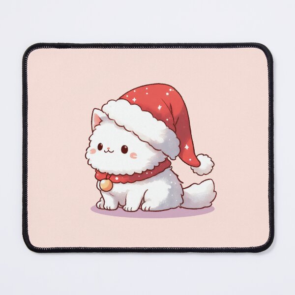 Item preview, Cute Christmas White Kitty designed and sold by KAI-Studio.