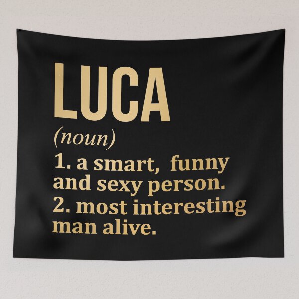 Item preview, Luca Name Definition in Gold designed and sold by XCIV.