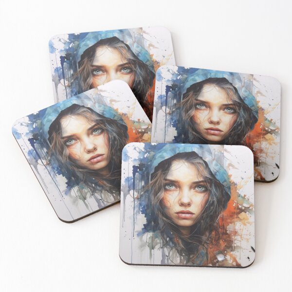 Item preview, Portrait, of a beautiful young woman's face(เพื่อนมัท)  designed and sold by Icon-Network.