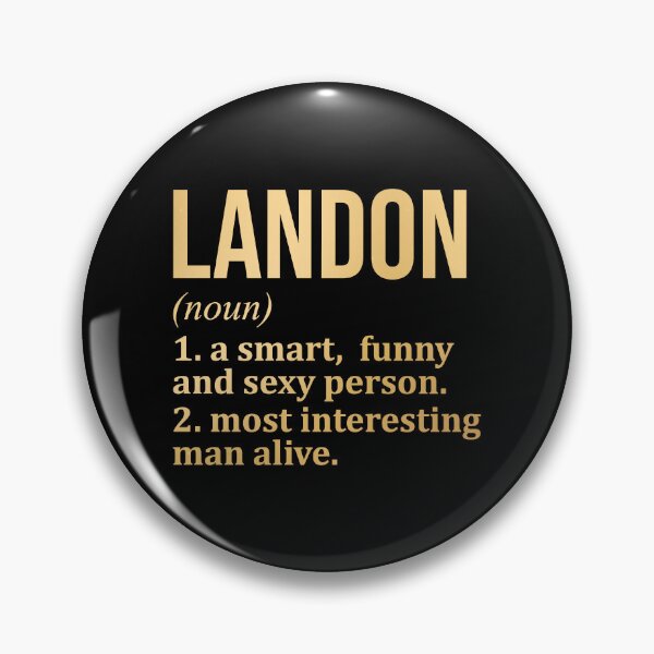 Item preview, Landon Name Definition in Gold designed and sold by XCIV.