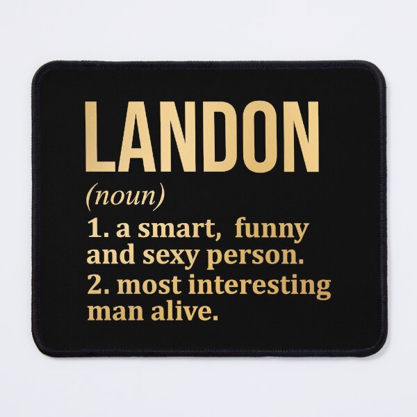 Item preview, Landon Name Definition in Gold designed and sold by XCIV.