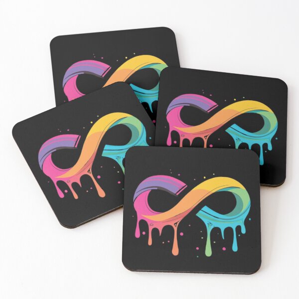 Item preview, Autistic Pride rainbow infinity Symbol designed and sold by UrbanGraphixs.