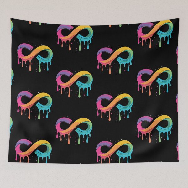 Item preview, Autistic Pride rainbow infinity Symbol designed and sold by UrbanGraphixs.