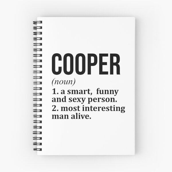 Artikelvorschau, Definition des Cooper-Namens entworfen und verkauft von XCIV.
