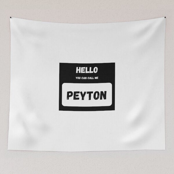 Item preview, Hello you can call me PEYTON Stylish Black Letter Edition designed and sold by IssaraStudio.