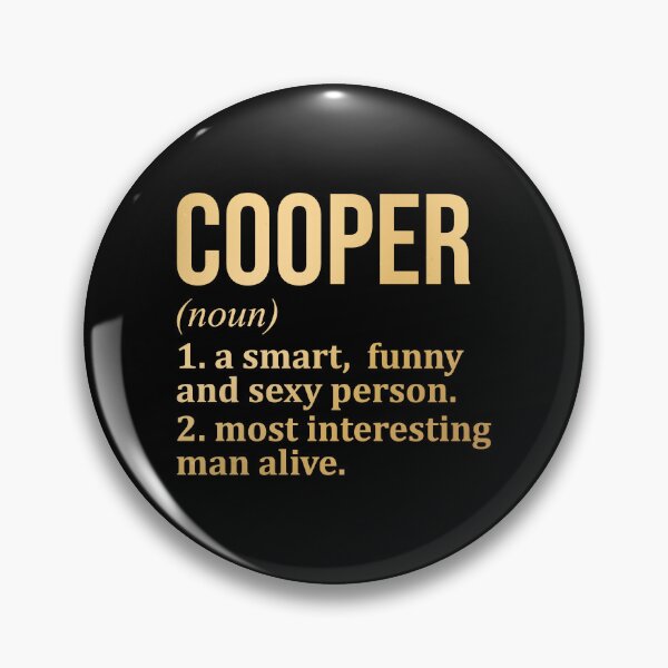 Item preview, Cooper Name Definition in Gold designed and sold by XCIV.