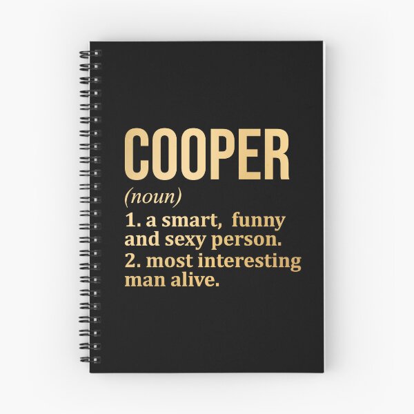 Item preview, Cooper Name Definition in Gold designed and sold by XCIV.