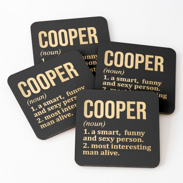 Item preview, Cooper Name Definition in Gold designed and sold by XCIV.