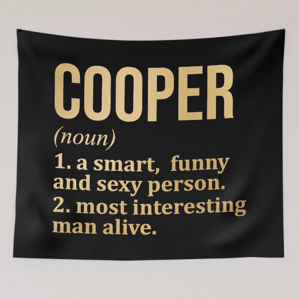 Item preview, Cooper Name Definition in Gold designed and sold by XCIV.