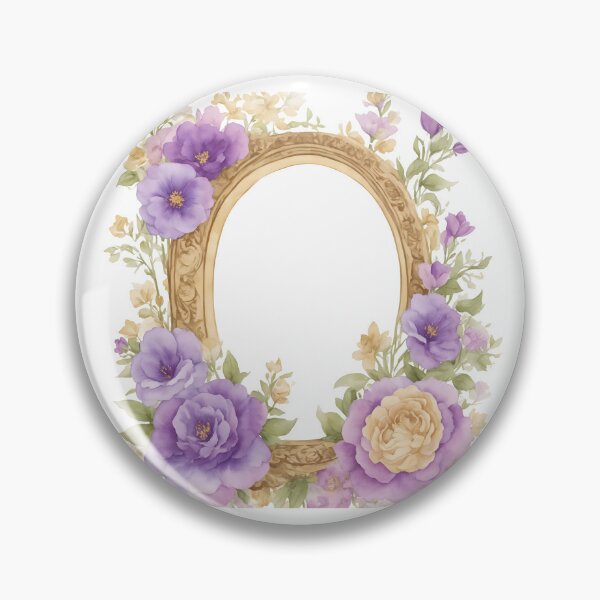 Item preview, Purple floral frame designed and sold by Jayjaynaenae.