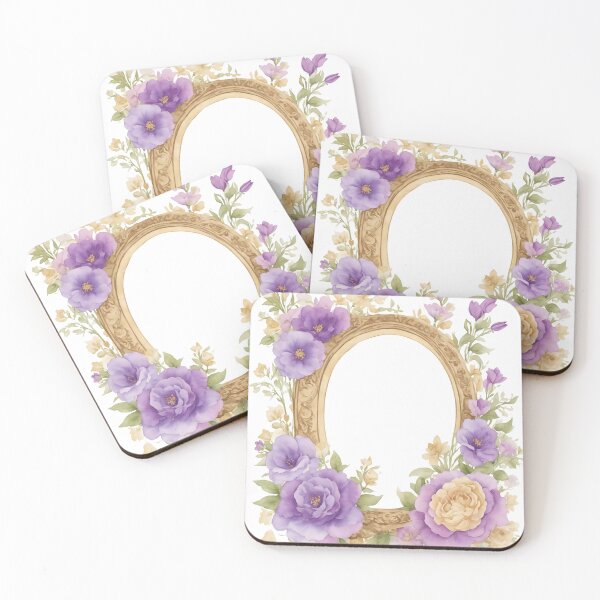 Item preview, Purple floral frame designed and sold by Jayjaynaenae.