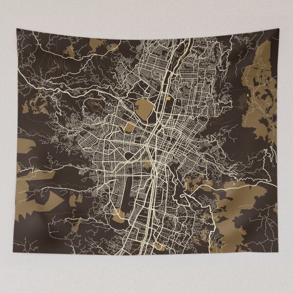 Item preview, Medellin City Map of Colombia - Pastel designed and sold by deMAP.