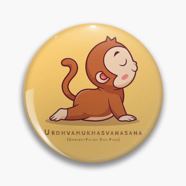 Item preview, Urdhva Mukha Svanasana | Yoga Pose : Baby Monkey designed and sold by savasanaqueen.