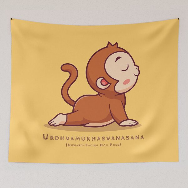Item preview, Urdhva Mukha Svanasana | Yoga Pose : Baby Monkey designed and sold by savasanaqueen.