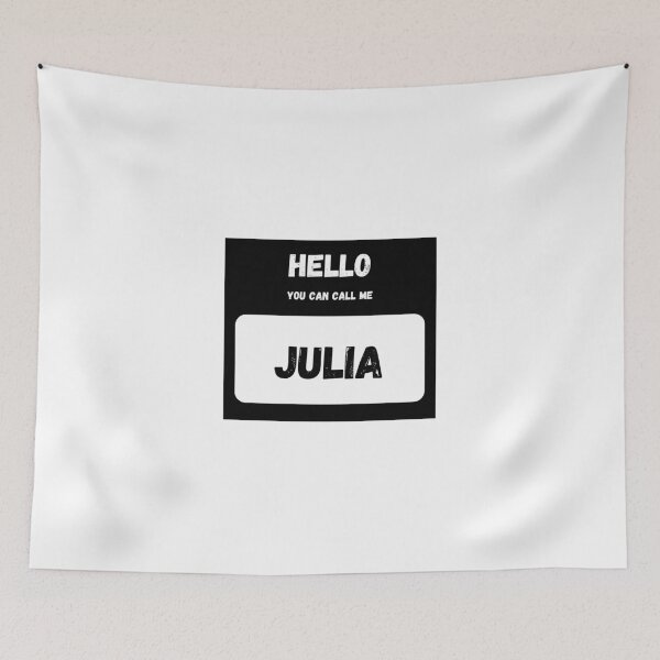 Item preview, Hello you can call me JULIA Stylish Black Letter Edition designed and sold by IssaraStudio.
