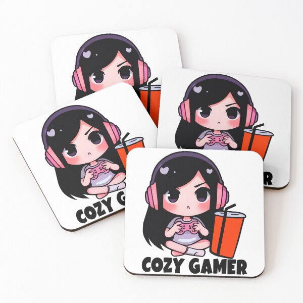 Item preview, Cozy Gamer, White, Cool Kawaii Design, Video Games, Gamer Girl designed and sold by Porcupine Tees ⭐⭐⭐⭐⭐.