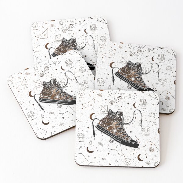 Item preview, Virgo high tops - Space canvas designed and sold by MickeyEdwards.