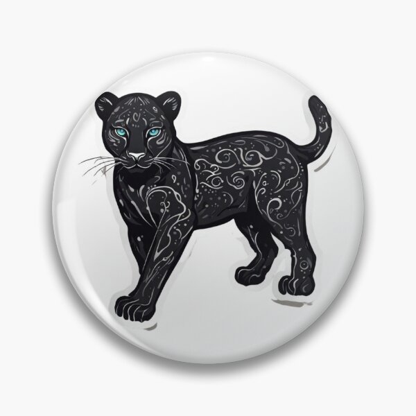 Item preview, black jaguar with blue eyes designed and sold by HATIM Belamin.