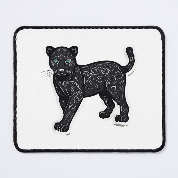Item preview, black jaguar with blue eyes designed and sold by HATIM Belamin.