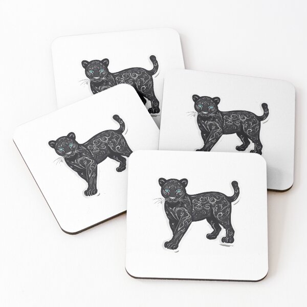 Item preview, black jaguar with blue eyes designed and sold by HATIM Belamin.
