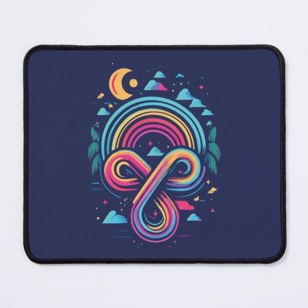 Item preview, Autistic Pride rainbow infinity Symbol designed and sold by UrbanGraphixs.
