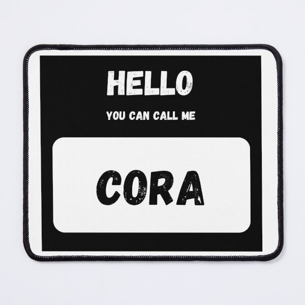 Item preview, Hello you can call me CORA Stylish Black Letter Edition designed and sold by IssaraStudio.
