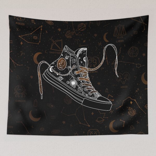Item preview, Virgo high tops - Space laces designed and sold by MickeyEdwards.