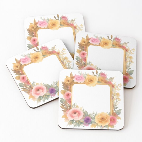 Item preview, Pink and yellow flower frame designed and sold by Jayjaynaenae.